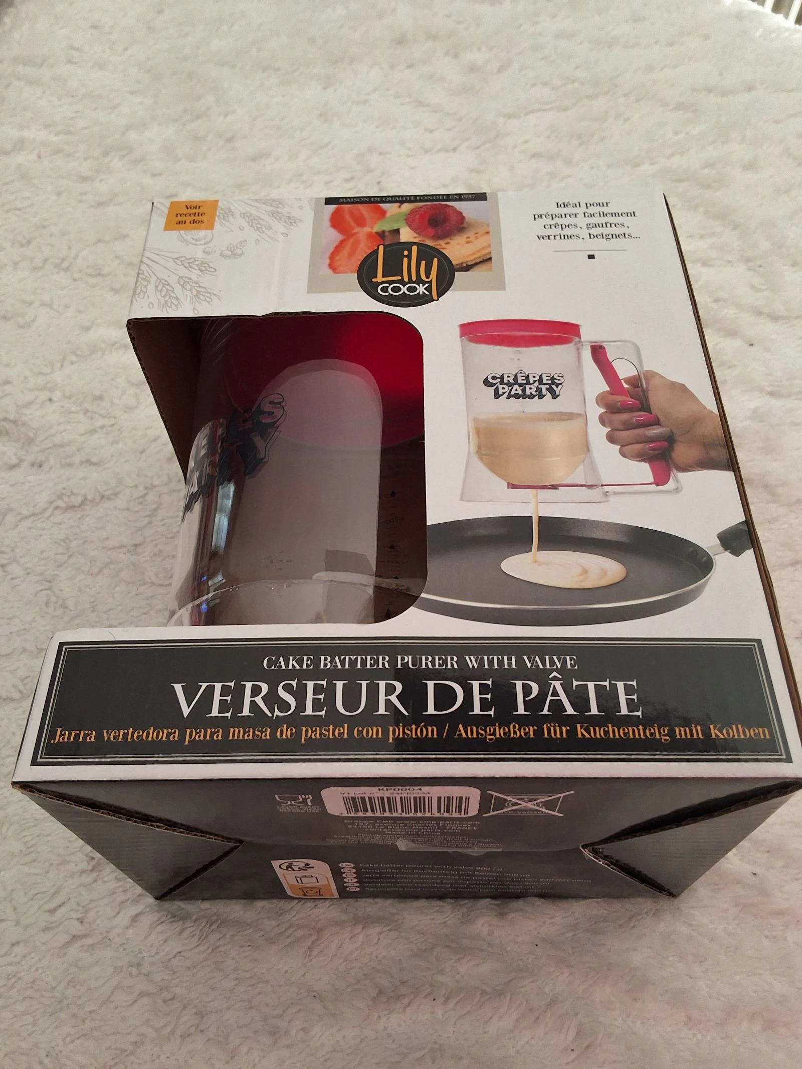 Verseur de pâte crêpes et gâteaux 